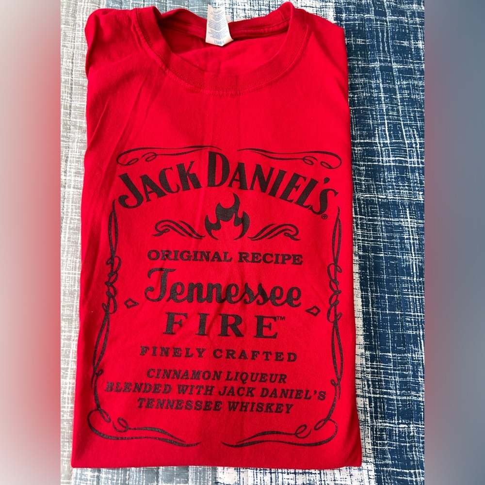 Jack Daniel's Red Graphic T-Shirt